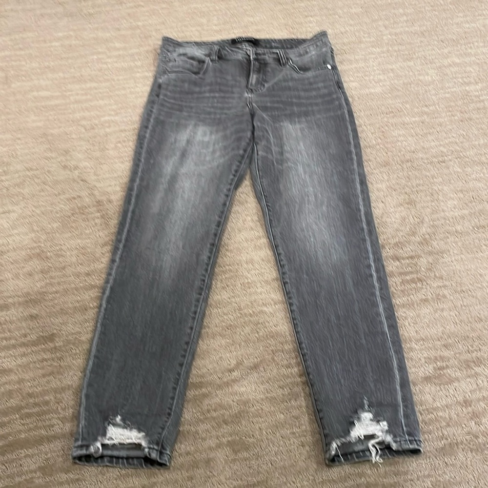 Liverpool Women Size 8 29 Jeans Black Gray Girlfriend Relaxed Straight Pants